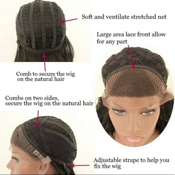 Black curly LaceFront Wig *NWT* main image 8